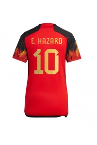 Fotbalové Dres Belgie Eden Hazard #10 Dámské Domácí Oblečení MS 2022 Krátký Rukáv